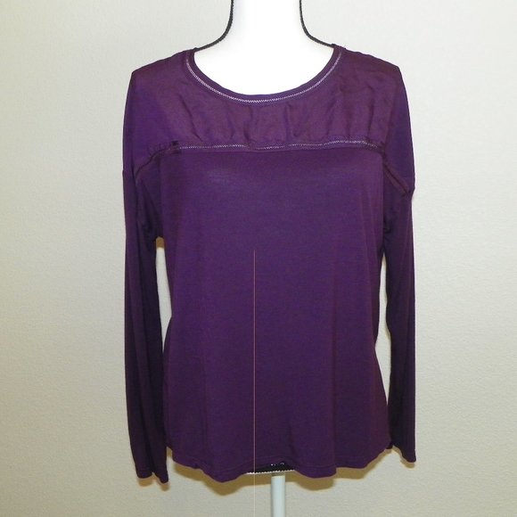 Old Navy Tops - Purple Long Sleeve Blouse Shirt M